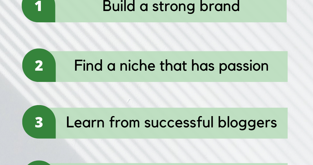 Top 6 tips to become a successful blogger