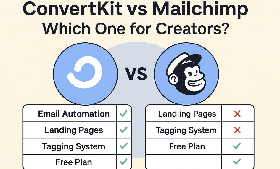 ConvertKit vs Mailchimp: Which One for Creators?